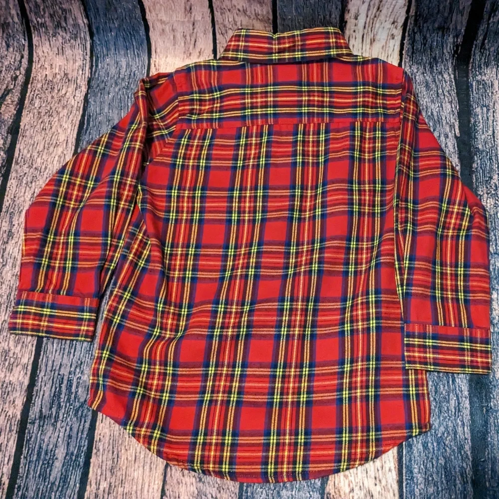Wrangler Red Plaid Long Sleeve Shirt